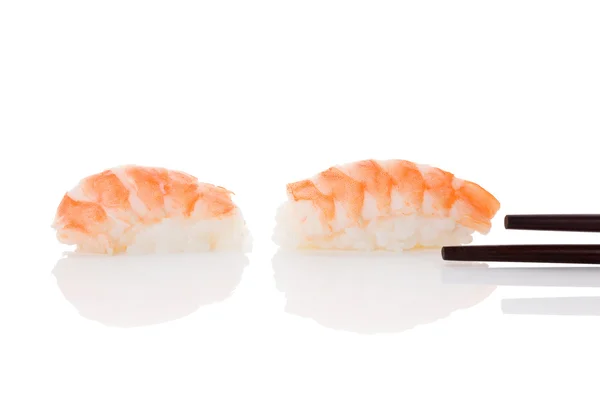 Nigiri Sushi med reker . – stockfoto