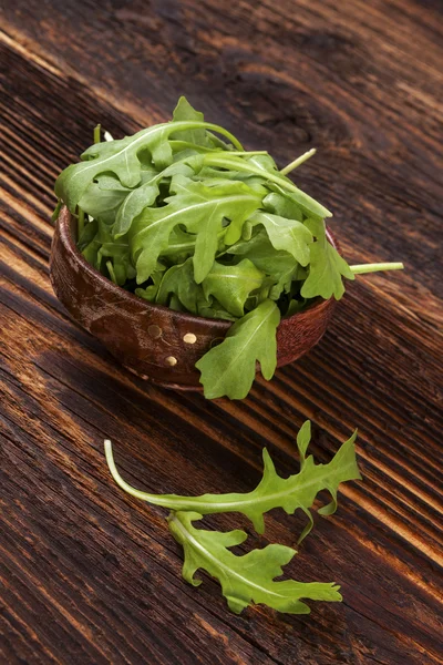 Salada de arugula fresca . — Fotografia de Stock