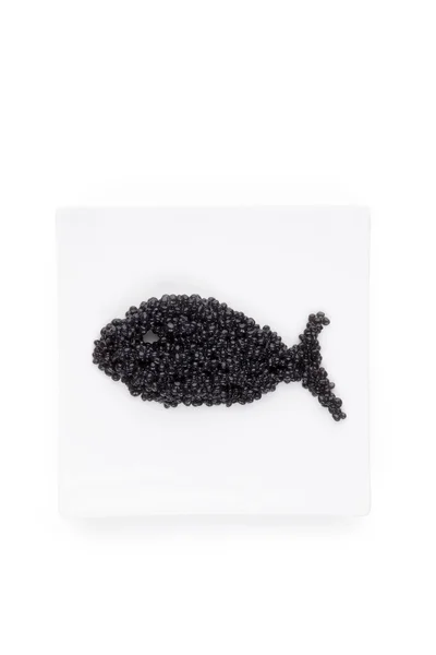 Delizioso caviale nero . — Foto Stock