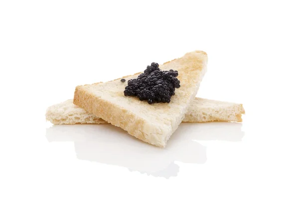 Delicious black caviar. — Stock Photo, Image