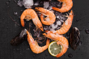 Lüks karides arka plan.