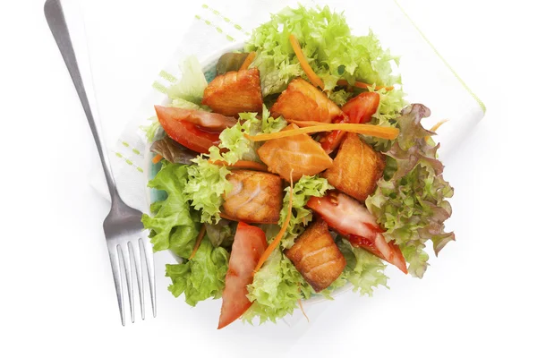 Ensalada de salmón fresco . — Foto de Stock