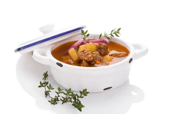 Sopa de gulash culinaria . — Foto de Stock