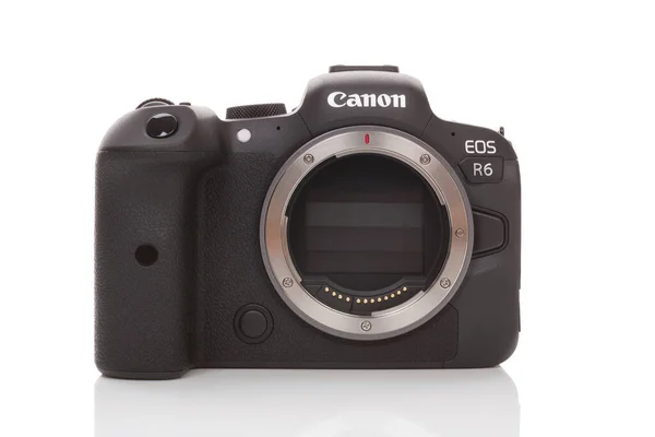 Bratislava Slovakia April 2021 Canon Eos Mirrorless Full Frame Camera — Stock Photo, Image