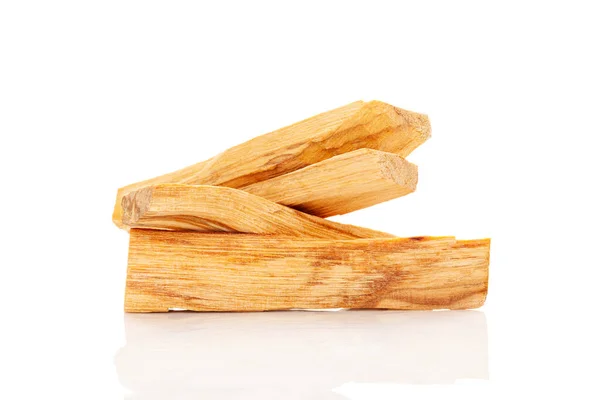 Palo Santo Trä Pinnar Isolerad Vit Bakgrund — Stockfoto