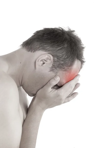 Hoofdpijn en migraine. — Stockfoto