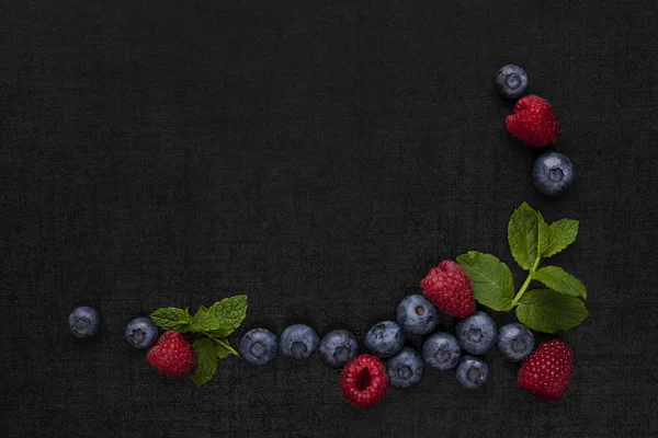 Berry fruit background with copyspace. — Stock Photo, Image