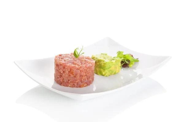 Tuna steak tartare. — Stock Photo, Image