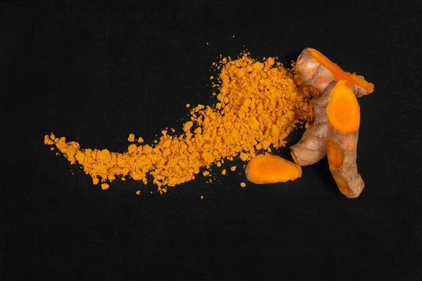 Curcumin root and turmeric spice. — Stock Photo, Image