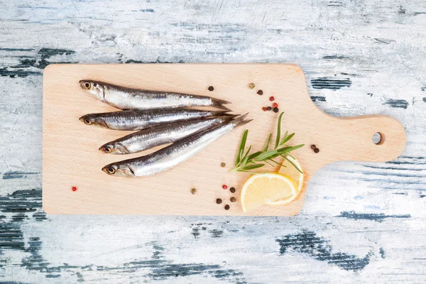 Peixes frescos de sardinha . — Fotografia de Stock