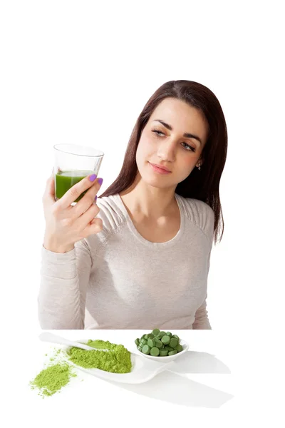 Vacker flicka detox. — Stockfoto