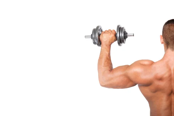 Bodybuilding background with copy space. — Stock Photo, Image