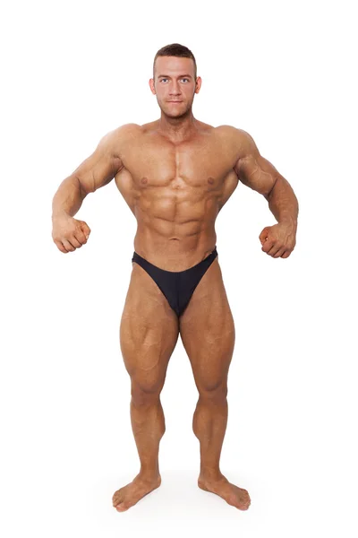 Bodybuilder posiert. — Stockfoto