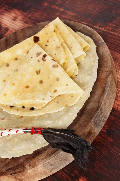 El primer plano de los crepes sabrosos . — Foto de Stock