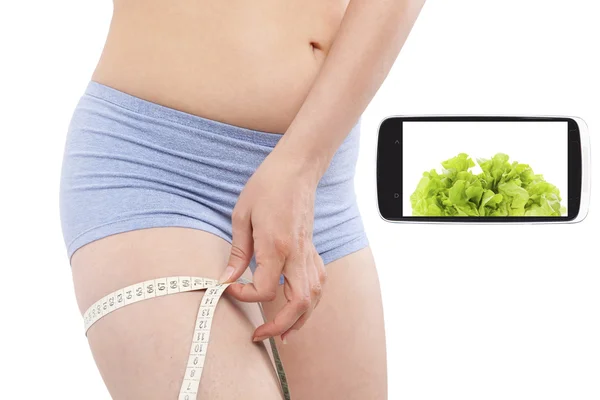 Weight loss in information age. — Stockfoto