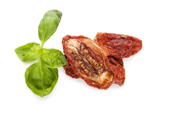 Dried tomatoes, top view. — Stock Photo, Image
