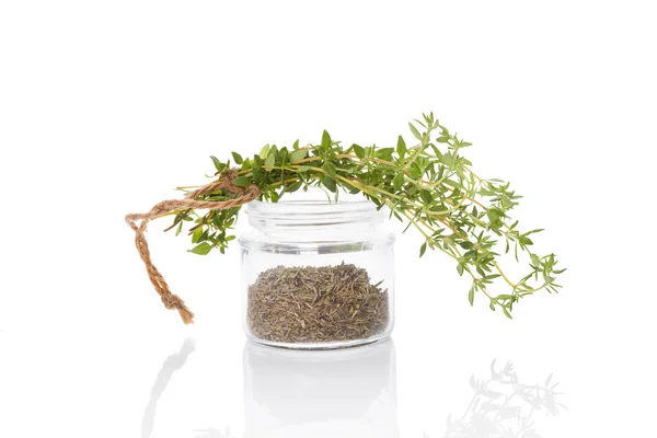 Thyme, culinary aromatic herbs. — ストック写真