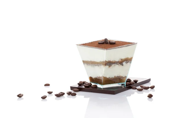 Postre de tiramisú en barra de chocolate — Foto de Stock