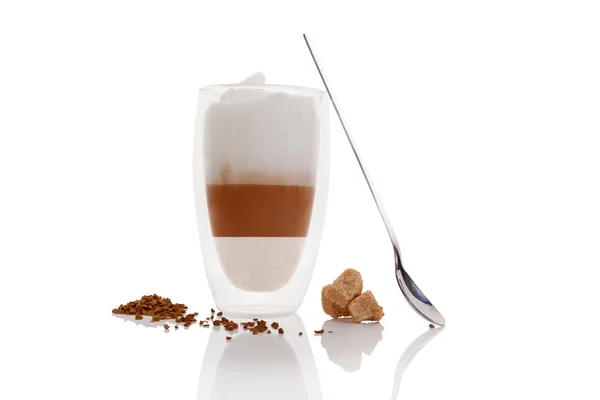 Caffè au lait . — Foto Stock