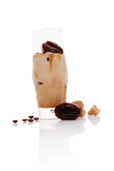 Ledové mléko káva. — Stock fotografie