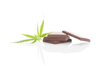 Cannabis chocolated. clipart
