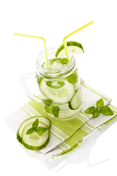 Cucumber lemonade. — Zdjęcie stockowe