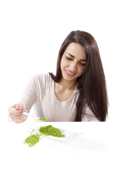 Beautiful girl, spring detox. — Stock Photo, Image