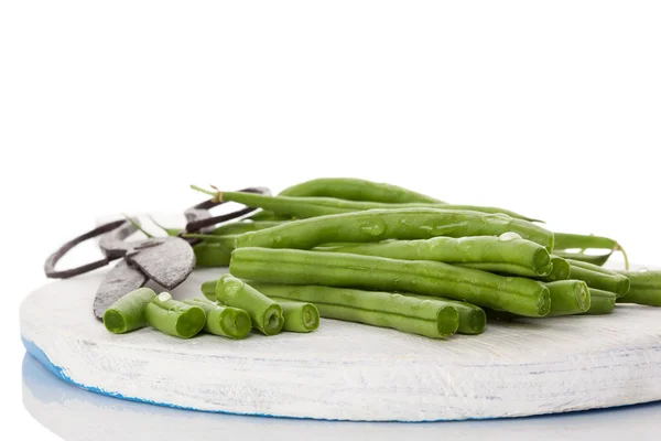 Frische grüne Bohnen. — Stockfoto