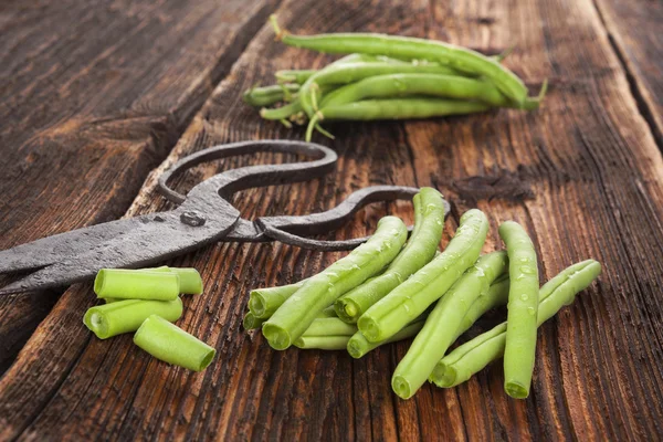 Fagiolini crudi . — Foto Stock