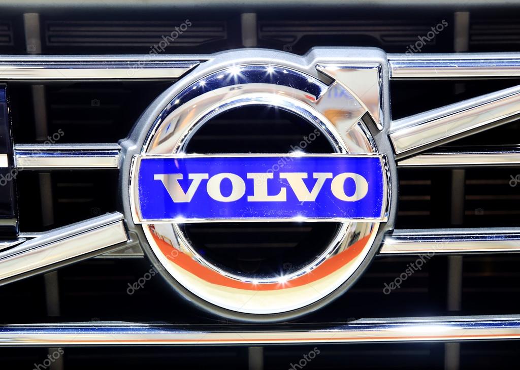 Bangkok - April 2 :logo of Volvo on bumper - in display at The 36th Bangkok international Motor Show 2015 on April 2, 2015 in Bangkok Thailand