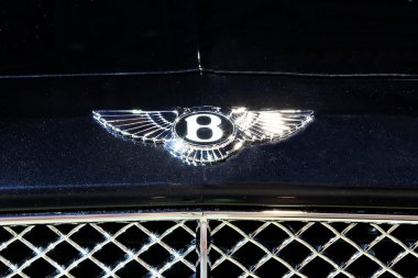 logo of Bentley on midnight blue color texture 