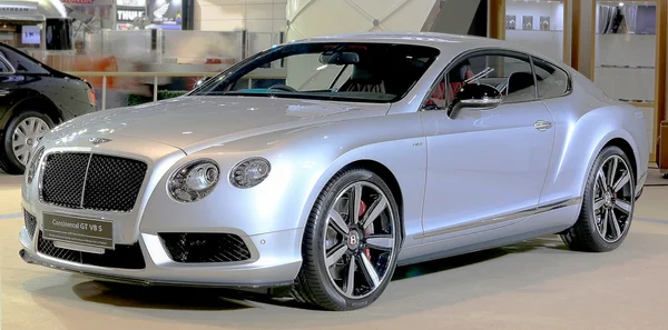 Silver Bentley series Continental GT V8 S luxury  car — 스톡 사진