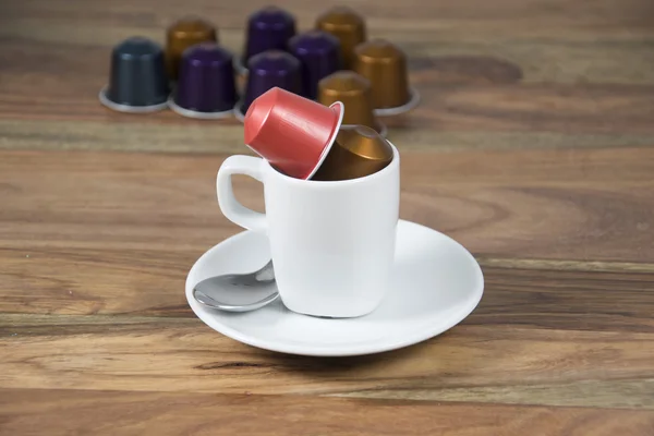 Foto van koffie capsules — Stockfoto