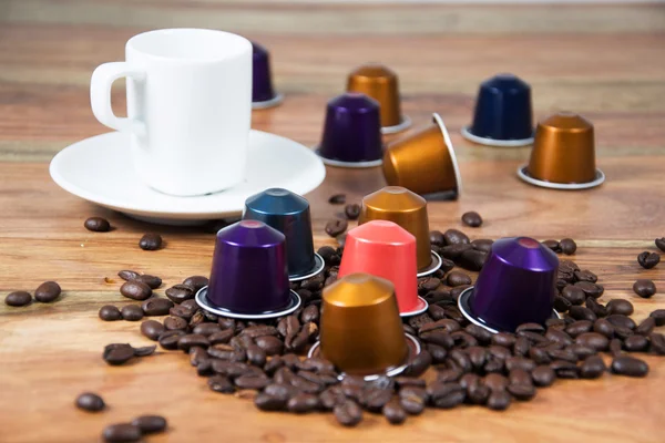 Photo of coffee capsules — Stock Photo, Image