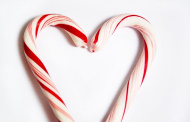 baston şekerler fotoğrafını