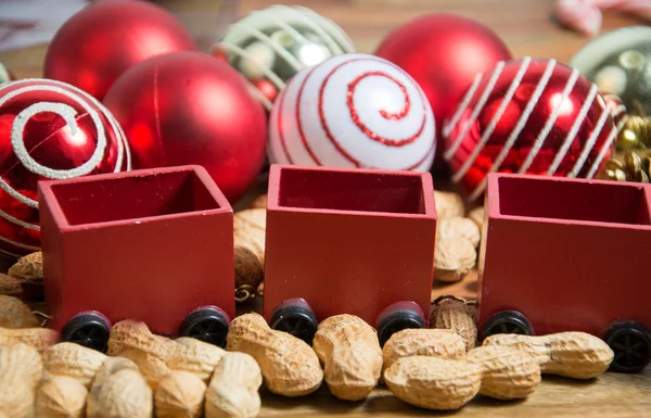 Uma bela decoração de Natal — Fotografia de Stock