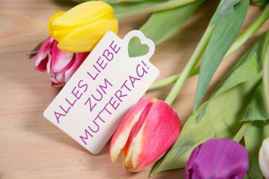 Anne günü tebrik kartı