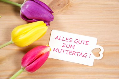 Anne günü tebrik kartı