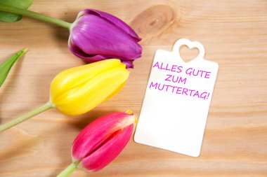 Anne günü tebrik kartı