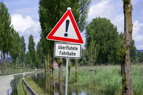 Foto vom Hochwasser — Stockfoto