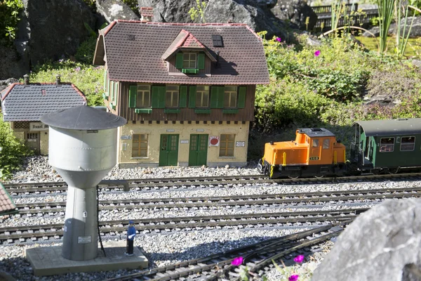 Foto van een model railroad — Stockfoto