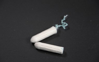 Beyaz tampon bir fotoğraf