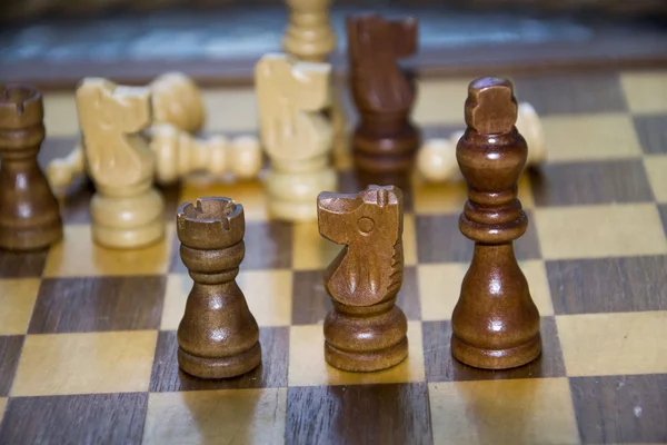 Bir satranç oyunu fotoğrafı — Stok fotoğraf