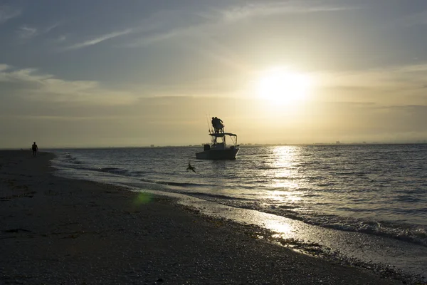 Ανατολή του ηλίου στο νησί sanibel — Φωτογραφία Αρχείου