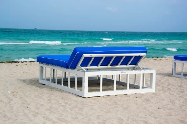 Beach chair on the beach — Stock Photo, Image