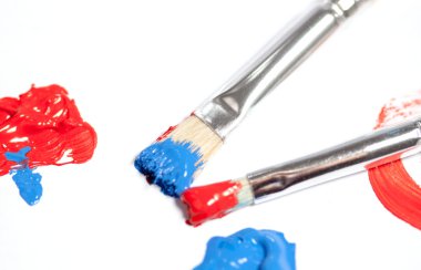 Renkli Akrilik boyalar