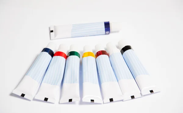 Tintas acrílicas coloridas — Fotografia de Stock