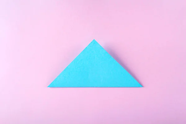 Diy Criatividade Infantil Origami Instrução Passo Passo Como Fazer Coelho — Fotografia de Stock