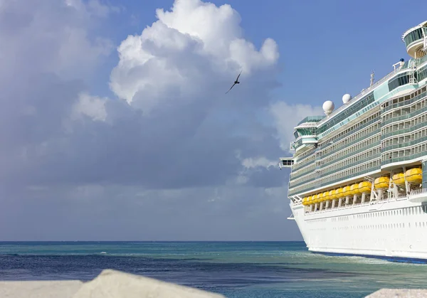 Denizde büyük bir yolcu gemisi