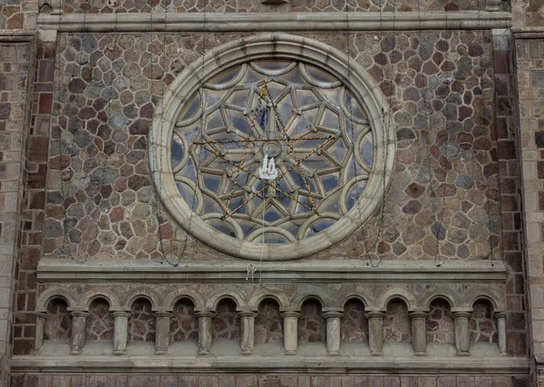 Detail Van Gevel Van Kathedraal — Stockfoto
